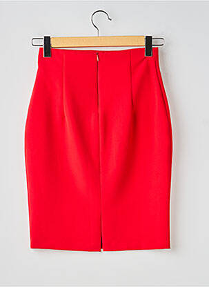 Jupe mi-longue taille à pinces rouge FRACOMINA femme