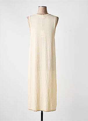 Gilet sans manche maille fine beige MD'M femme