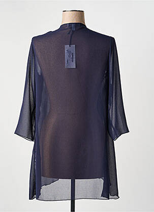 Gilet manches longues manches 3/4 bleu GREGORY PAT femme
