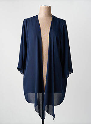 Gilet manches longues manches 3/4 bleu DIAMBRE femme