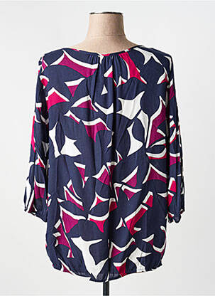 Blouse imprimé fantaisie manches 3/4 bleu BETTY BARCLAY femme