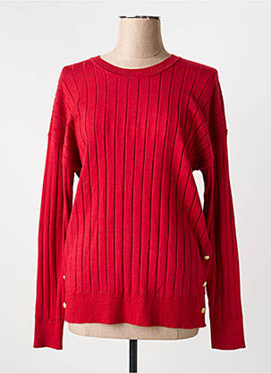 Pull stretch manches longues rouge YES.ZEE femme
