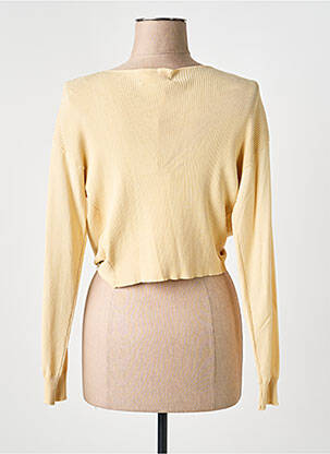 Pull col v manches longues beige YES.ZEE femme