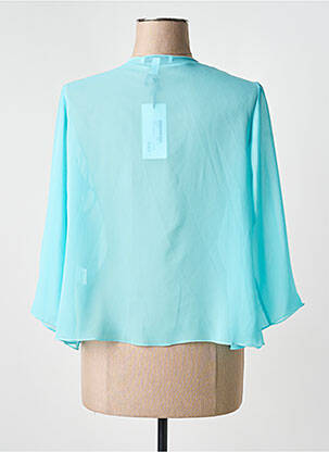 Gilet manches longues manches 3/4 bleu GREGORY PAT femme