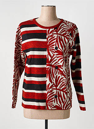 Pull coupe cintrée manches longues orange AGATHE & LOUISE femme