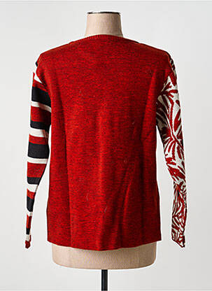 Pull coupe cintrée manches longues orange AGATHE & LOUISE femme