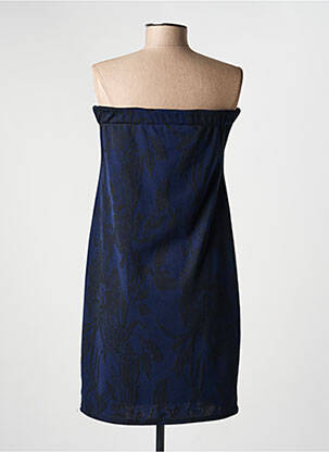 Robe courte sans manche sans manche bleu REVD'ELLE femme