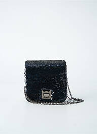 Sac bandoulière forme carré noir VERA MONT femme