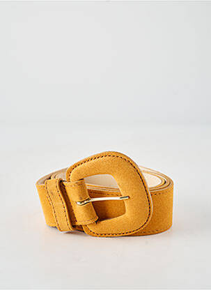 Ceinture coutures renforcées jaune SIGNE NATURE femme