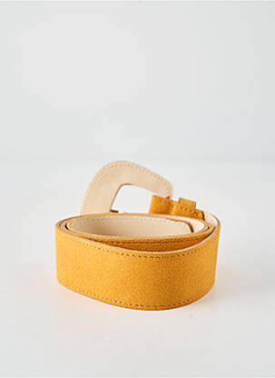 Ceinture coutures renforcées jaune SIGNE NATURE femme