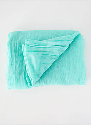 Foulard légère et transparente bleu POUSSIERE D'ETOLE femme
