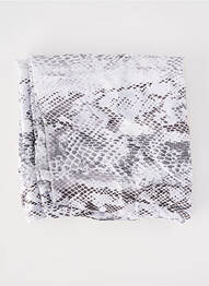 Foulard tissage popeline blanc FRANK WALDER femme