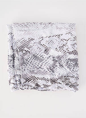 Foulard tissage popeline blanc FRANK WALDER femme