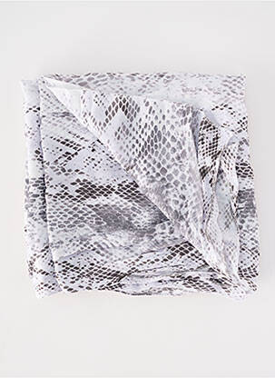 Foulard tissage popeline blanc FRANK WALDER femme