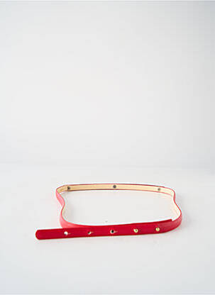 Ceinture fermeture pointe poinçonnée rouge RELISH femme