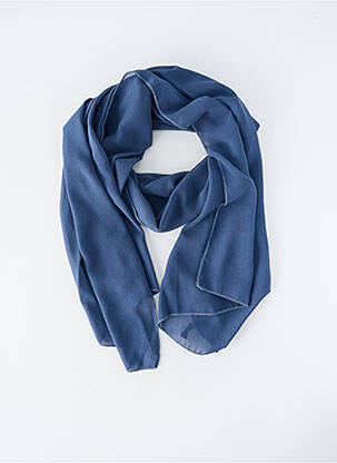 Foulard effet matière satinée bleu GAUDI femme