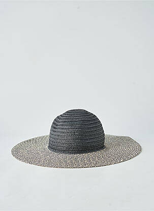 Chapeau forme chapeau paille noir LEO & UGO femme