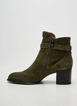 Bottines/boots bout pointu talon de 4 à 6cm vert EMILIE KARSTON femme