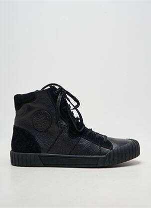 Bottines/boots matière lisse talon plat jusqu'à 3cm noir EMILIE KARSTON femme