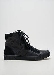 Bottines/boots matière lisse talon plat jusqu'à 3cm noir EMILIE KARSTON femme