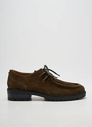 Derbies bout rond talon de 4 à 6cm vert EMILIE KARSTON femme