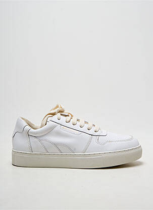 Baskets bout rond talon plat jusqu'à 3cm blanc EMILIE KARSTON femme