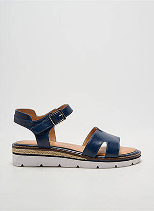 Sandales/nu pieds type de semelle amortissante talon plat jusqu'à 3cm bleu EMILIE KARSTON femme