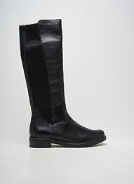 Bottes tissage satiné talon de 4 à 6cm noir REMONTE femme