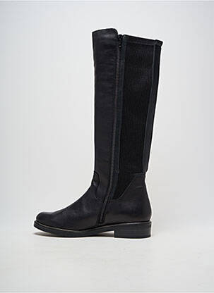 Bottes tissage satiné talon de 4 à 6cm noir REMONTE femme