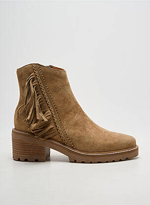 Bottines/boots talon bas talon de 4 à 6cm beige MAM'ZELLE femme