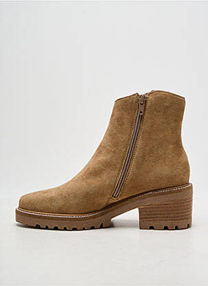 Bottines/boots talon bas talon de 4 à 6cm beige MAM'ZELLE femme