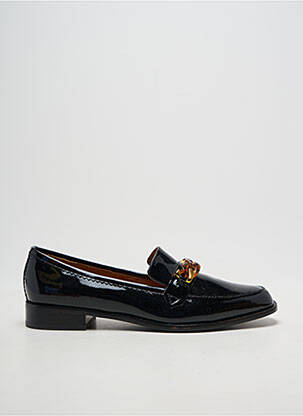 Mocassins chiquet talon plat jusqu'à 3cm noir EMILIE KARSTON femme