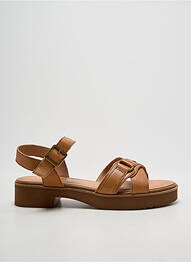 Sandales/nu pieds type de semelle amortissante talon de 4 à 6cm marron EMILIE KARSTON femme