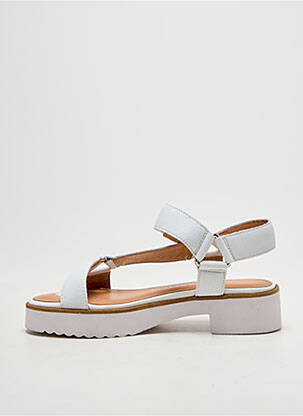 Sandales/nu pieds bout ouvert talon de 4 à 6cm blanc EMILIE KARSTON femme