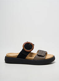 Mules/sabots voute plantaire talon de 4 à 6cm noir REMONTE femme