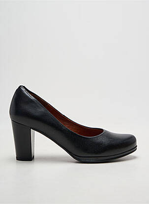Escarpins tissage satiné talon de 7 à 9cm noir KARSTON femme