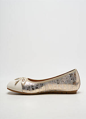 Ballerines semelle amovible talon plat jusqu'à 3cm or MAM'ZELLE femme