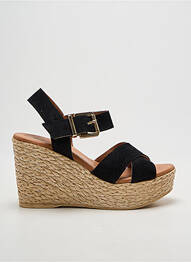 Sandales/nu pieds talon compensé talon de 7 à 9cm noir EVA FRUTOS femme