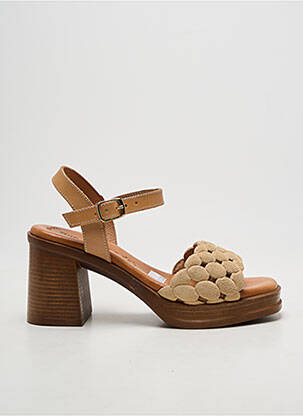 Sandales/nu pieds talon bottier talon de 7 à 9cm beige EVA FRUTOS femme