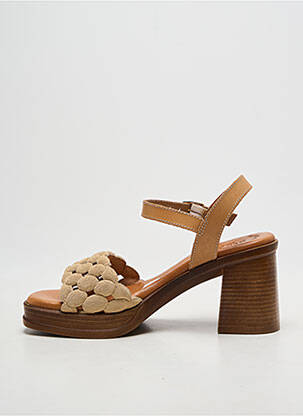 Sandales/nu pieds talon bottier talon de 7 à 9cm beige EVA FRUTOS femme