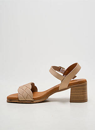 Sandales/nu pieds talon bottier talon de 4 à 6cm beige EVA FRUTOS femme