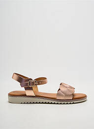 Sandales/nu pieds tissage satiné talon plat jusqu'à 3cm rose EVA FRUTOS femme