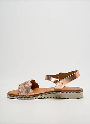 Sandales/nu pieds tissage satiné talon plat jusqu'à 3cm rose EVA FRUTOS femme