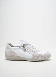 Chaussures de confort fermeture zip et lacets talon plat jusqu'à 3cm argent SUAVE femme
