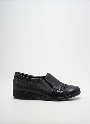 Chaussures de confort tissage satiné talon plat jusqu'à 3cm noir SUAVE femme