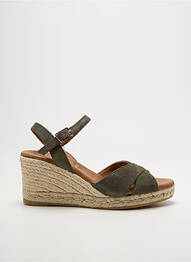 Espadrilles fermeture boucle(s) talon de 7 à 9cm vert LA MAISON DE L'ESPADRILLE femme