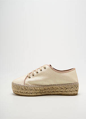 Espadrilles fermeture lacets talon de 4 à 6cm beige LA MAISON DE L'ESPADRILLE femme