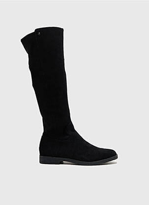 Bottes bout rond talon plat jusqu'à 3cm noir EMILIE KARSTON femme