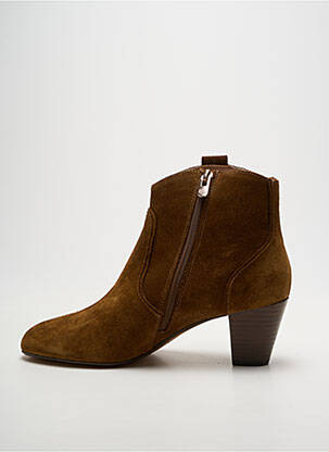 Bottines/boots cubain talon de 7 à 9cm marron EMILIE KARSTON femme