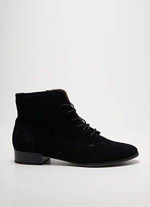 Bottines/boots nubuck talon plat jusqu'à 3cm noir EMILIE KARSTON femme